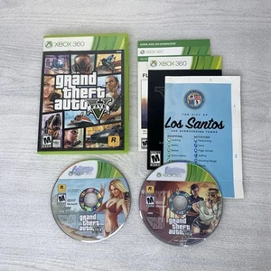 Grand Theft Auto V GTA 5 (Microsoft Xbox 360, 2013) CIB Complete w/ Manual & Map - Picture 1 of 7