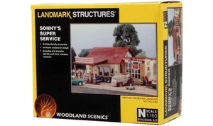 Woodland Scenics N 5203 Sonny's Super Service Building Kit Landmark Structures - Bild 1 von 7