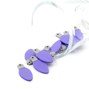 Purple Christmas Light Charm, 10x25mm - US Seller - Picture 1 of 6