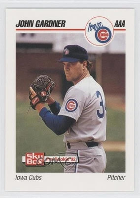 1992 SkyBox Pre-Rookie Iowa Cubs John Gardner #208 - Image 1 of 2