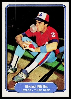1982 Fleer #196 Brad Mills - Image 1 of 2