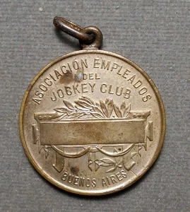 Argentinien: Buenos Aires, Asociacion Empleados Del Jockey Club (Büste). Nickel - Bild 1 von 2