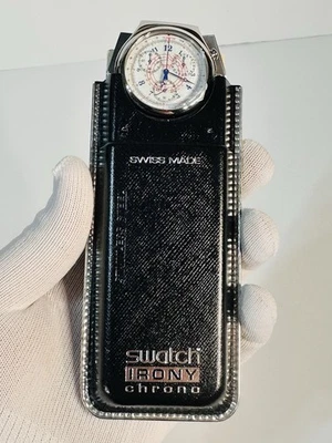 SWISS MADE SWATCH IRONY CHRONO RICHESSE INTERIEURE YCS103 MEN’S WATCH - Image 1 of 4