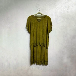 MPH Collection Green 2-Piece Vintage Dress Sz 2X - Picture 1 of 14