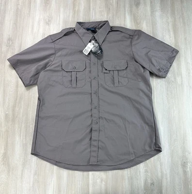 Propper Tactical Shirt Men’s XL Gray Short Sleeve Button Up Military Uniform New - Image 1 of 4