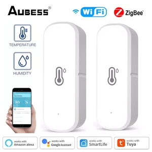 Tuya Smart WiFi / ZigBee Temperature & Humidity Sensor Monitor for Alexa Google - Picture 1 of 13
