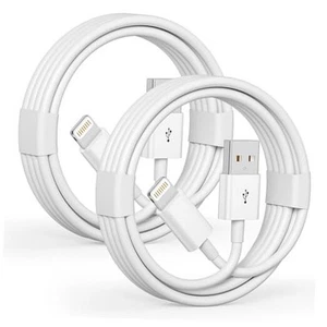 Car Carplay Cable, 2 Pack USB A to Lightning Cable 3FT, [Apple MFi White - Afbeelding 1 van 8