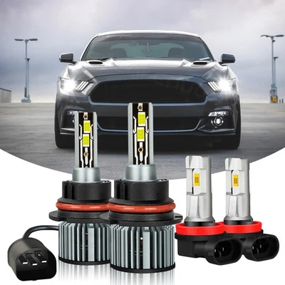 Faro LED haz alto/bajo para Nissan Xterra 2005-2015- 4X 6000K + bombillas antiniebla Foto 1 de 4