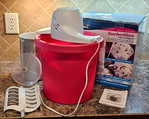 Heladera Yogur Sorbete 4 Cuartos Rosa Rival Eléctrico Casero - Imagen 1 de 12