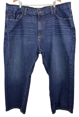 Nautica Jeans Men Size 48x28 Blue Dark Wash Big & Tall Straight Leg Relaxed Fit - Image 1 of 4