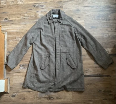 Abrigo 18 East Biella Raglán Marrón/Lana Avena Patchwork Espiga-Talla XL Foto 1 de 4