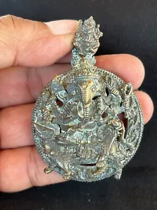OLD THE GANESHA GOD HINDU PENDANT AMULET, GOOD LUCK AND GOOD BUSINESS - Picture 1 of 7