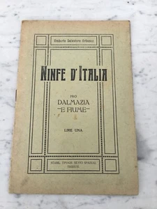 Old Book Nymphs D'Italia Dalmatia River Salvatore Urbanaz Trieste - Picture 1 of 5
