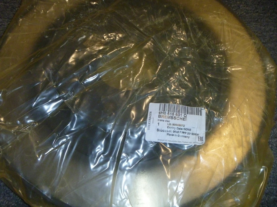 Audi A7 A8 Q5 RS7 S4 S5 S6 2010-2016 rotor de freno de disco 4H0-615-601-Q fabricante de equipos originales nuevo Foto 1 de 1