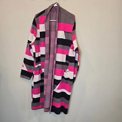 Suéter Plumero Ulla Popken Rosa Gris Negro Crema Foto 1 de 4