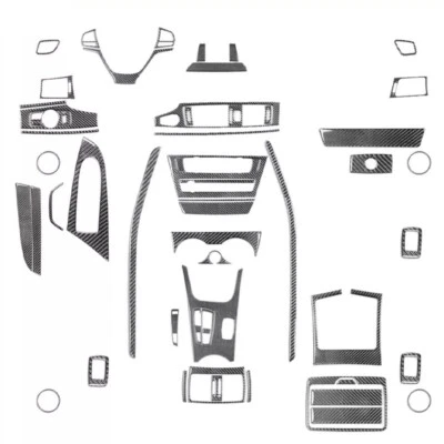 58Pcs Real Carbon Fiber Kits Full Interior Dash Trim For BMW X3 F25 X4 F26 11-17 - Image 1 of 4