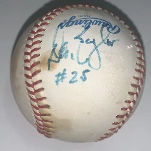DON BAYLOR NEW YORK YANKEES AUTOGRAPHED SIGNED VINTAGE BASEBALL - Picture 1 of 5