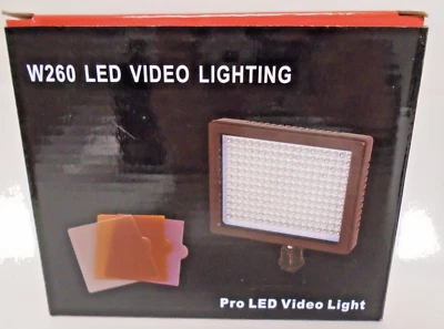 Светодиодный видеосвет Andoer W260 Pro с фильтрами может использовать 5 типов аккумуляторов доставка - Изображение 1 из 4