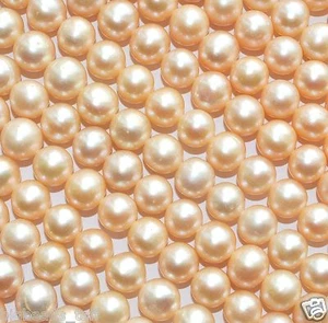 50pcs natural pink freshwater Pearl round beads no modification, approx 7-8 mm - Picture 1 of 2