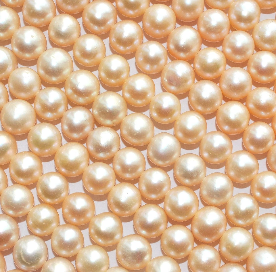 50 pièces naturel rose d'eau douce Perle rondes no modification, environ 7-8 mm - Photo 1/1