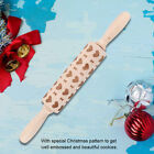 (Heart)Wooden Engraved Embossing Rolling Pins With Christmas Pattern For Bake