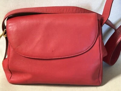 Cartera cruzada de cuero Courtenay Coach vintage de 11 pulgadas de ancho X 9,5 pulgadas Foto 1 de 4