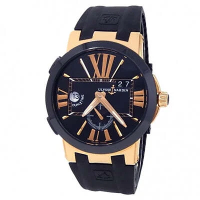 Reloj Hombre Ulysse Nardin Executive Dual Time Oro Rosa 18k Negro 246-00-3/42 Foto 1 de 4