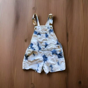 Jordache Girls Size 7 - 8 Summer Overall Shorts One Piece Blue Tie Dye  PreOwned - Picture 1 of 15