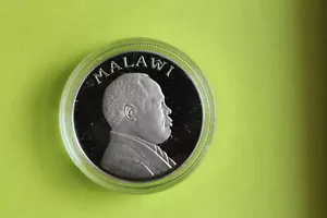 1995 MALAWI 5 KWACHA SILVER PROOF COIN - Picture 1 of 2