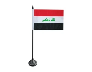 Tischflagge Irak 2009 irakische Tischfahne 10x15cm - Bild 1 von 1
