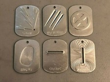 X-Men 2 Movie 2003 Promo Dog Tag Set Wolverine Magneto Cyclops X2 Storm Rogue