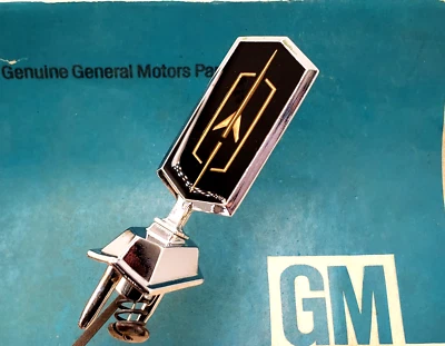 NOS 1974 OLSDMOBILE DELTA 88 HOOD ORNAMENT HEADER PANEL EMBLEM EIGHTY EIGHT 74 — 第 1/4 张图片