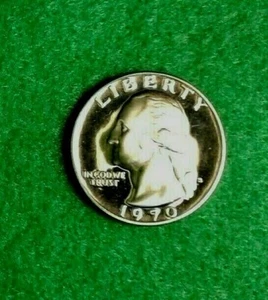 1970- S Washington Quarter Clad Nice US Proof Coin Free Shipping - Picture 1 of 2