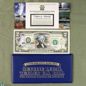Yellowstone National Park 2003 $2 Federal Reserve Note - FR D: Cleveland Ohio - Picture 1 of 8