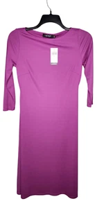 Lauren Ralph Lauren Damen Bodycon Violett Pullover Langarm Midikleid 4 Neu mit Etikett - Bild 1 von 13