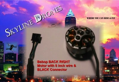 PARROT BEBOP MOTOR BACK- RIGHT MOTOR  8" Cable with Black Connector..  - Image 1 of 4