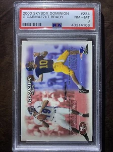 2000 Skybox Dominion # 234 Tom Brady Rookie RC, Patriots Buccaneers, PSA 8 NM-MT - Picture 1 of 2