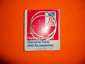 AERMACCHI HARLEY NOS 22476-74 piston RINGS (one pair) 1974 1975 1976 1978 SX175 - Picture 1 of 2