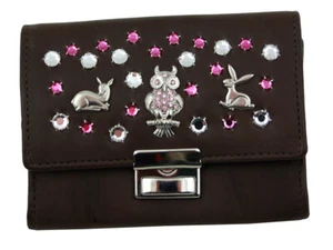 Western Speicher Geldbörse Portemonnaie Leder Strass Swarovski Elements BB 172b - Bild 1 von 4