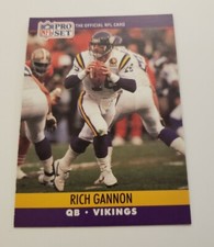 1990 Pro Set #568 Rich Gannon RC Minnesota Vikings Football Trading Card 