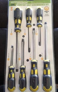 PITTSBURGH 7 Pc. Screwdriver Set Comfort Grip - Picture 1 of 4