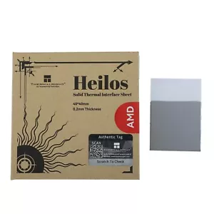 THERMALRIGHT 40×40×02 mm Heilos Solide Wärmeleitfolie Feste wärmeleitende Sil... - Bild 1 von 6