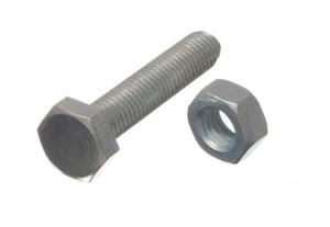 10 X Hex Bolts Set Screw 4.8 Grade M10 50mm BZP Zinc Plated Onestopdiy New - Picture 1 of 1