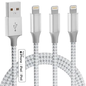 Estbuc iPhone Charger [Apple MFi Certified] 3Pack 10FT Long Lightning Cable [B] - Picture 1 of 7