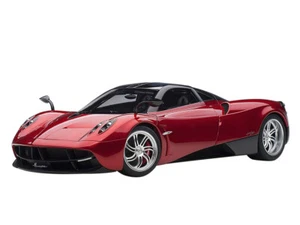 PAGANI HUAYRA RED MET. W/ SILVER WHEELS 1/12 MODEL CAR BY AUTOART 12234 - Picture 1 of 5