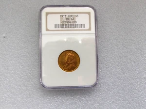 1913 CANADA $5 DOLLAR GOLD COIN KING GEORGE V NGC MS62 - Picture 1 of 5