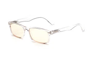Blue Light Blocking Filter Glasses Computer TV Anti-Glare Spring Hinges UV 100% - Picture 1 of 6