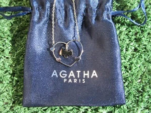 Agatha Paris Scottish Terrier Scottie Dog Heart Necklace Stainless Steel - Picture 1 of 6