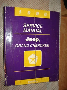 1996 JEEP GRAND CHEROKEE SERVICE MANUAL ORIGINAL SHOP BOOK RARE OEM REPAIR - Picture 1 of 2