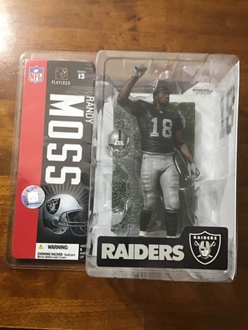 Randy Moss NFL McFarlane Oakland Raiders #18 Football Series 13 2006…HOF Cover